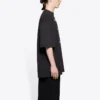 Balenciaga da uomo con stampa, maniche corte larghe, nero 641614TJV781000