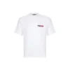 Balenciaga da uomo, maglietta a maniche corte con collo rotondo, bianca 612966TIVD19000