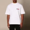 Balenciaga da uomo, maglietta a maniche corte con collo rotondo, bianca 612966TIVD19000