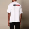 Balenciaga da uomo, maglietta a maniche corte con collo rotondo, bianca 612966TIVD19000