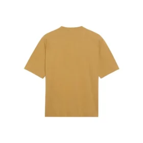 Balenciaga da uomo, maglietta a maniche corte con collo rotondo e stampa alfabetica, color kaki 620969TIV509605