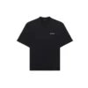 Balenciaga da uomo, maglietta a maniche corte con logo sportivo retrò, nera 641614TJVL41000
