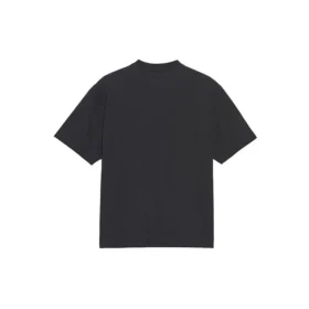 Balenciaga da uomo, maglietta a maniche corte in maglia retrò con stampa “BB Paris”, versione nera 594579TGV601000 Balenciaga da uomo, maglietta a maniche corte in maglia retrò con stampa “BB Paris”, versione nera 594579TGV601000