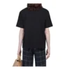 Balenciaga da uomo, maglietta a maniche corte in maglia retrò con stampa “BB Paris”, versione nera 594579TGV601000