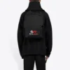 Balenciaga da uomo, modello classico ampio con stampa alfabetica, nero 620973TIVD41000