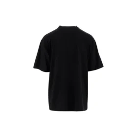 Balenciaga da uomo, oversize, con stampa del logo, stile retrò, spalla scesa, maniche corte, nero 620969TIVA11000