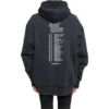 Balenciaga da uomo Speedhunters Boysband con stampa, cappuccio e maniche lunghe, blu navy 541873TCV371055