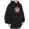 Balenciaga da uomo, stampa con slogan, nero 641679TJV771000