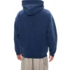 Balenciaga da uomo, versione ampia con fodera in pile, cappuccio e maniche lunghe, blu 570811TJV854866