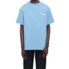 Balenciaga da uomo, versione con stampa “Political Campaign”, collo rotondo, maniche corte, blu 570803TBV425840