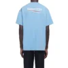 Balenciaga da uomo, versione con stampa “Political Campaign”, collo rotondo, maniche corte, blu 570803TBV425840