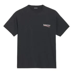 Balenciaga da uomo, versione stampata, maniche corte, nero 570803TAV441000