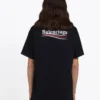 Balenciaga da uomo, versione stampata, maniche corte, nero 570803TAV441000