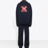 Balenciaga da uomo X-Rated Nero Rosso Nero 620973TIVA81076