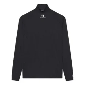 Balenciaga FW21 Alphabet a maniche lunghe da uomo, nero 661749444B81077
