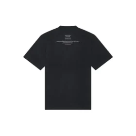 Balenciaga FW21 Couture Alphabet da uomo, maglietta a maniche corte con collo rotondo, nera 651795TJV901070