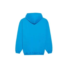 Balenciaga FW21 da uomo con logo, felpa con cappuccio a maniche lunghe, blu 570811TIV557560 Balenciaga FW21 da uomo con logo, felpa con cappuccio a maniche lunghe, blu 570811TIV557560