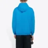 Balenciaga FW21 da uomo con logo, felpa con cappuccio a maniche lunghe, blu 570811TIV557560