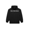 Balenciaga FW21 da uomo con stampa logo, maniche lunghe, nero 600583TIV841070