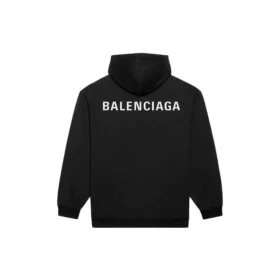 Balenciaga FW21 da uomo con stampa logo, maniche lunghe, nero 600583TIV841070