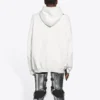Balenciaga FW21 da uomo “Hi My Name Is” con motivo alfabetico, maniche lunghe, bianco 651799TKVF29081