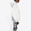 Balenciaga FW21 da uomo “Hi My Name Is” con motivo alfabetico, maniche lunghe, bianco 651799TKVF29081