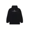 Balenciaga FW21 da uomo, maglietta con cappuccio, maniche lunghe, taglio ampio e squadrato, nera 651799TJV910107