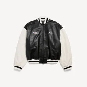 Balenciaga | Giacca varsity in collaborazione con la NBA, nera/bianca