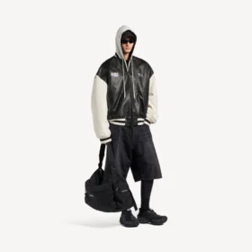 Balenciaga | Giacca varsity in collaborazione con la NBA, nera/bianca