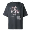 Balenciaga Speed Hunter Series da uomo, logo stampato, stile retrò, vestibilità ampia, maniche corte, nero 541877TCV381055