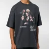 Balenciaga Speed Hunter Series da uomo, logo stampato, stile retrò, vestibilità ampia, maniche corte, nero 541877TCV381055