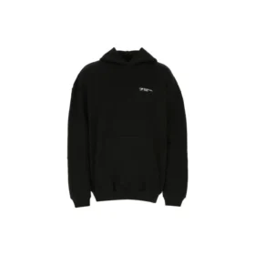 Balenciaga SS21 da uomo, cotone, taglia grande, con cappuccio e maniche lunghe, nero 620973TKV871070 Balenciaga SS21 da uomo, cotone, taglia grande, con cappuccio e maniche lunghe, nero 620973TKV871070