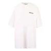 Balenciaga SS21 da uomo in cotone con logo, collo rotondo e maniche corte, bianco 641655TJV879040
