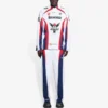 Balenciaga SS21 da uomo, maglia da hockey sportiva in rete a maniche lunghe, bianca 657105TKV248090