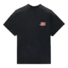 Balenciaga SS21 da uomo, maglietta a maniche corte “Flame Retro”, nera, 656978TKV701076