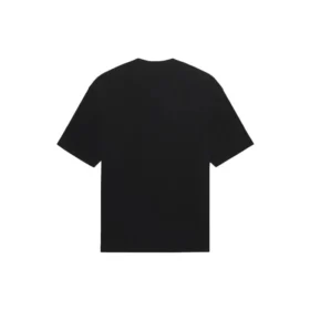 Balenciaga SS21 da uomo, maglietta a maniche corte in tinta unita con stampa del logo, nera 612966TJV871070