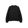 Balenciaga SS21 da uomo, maglione con maniche lunghe, collo rotondo ampio, nero 641654TJVI71070