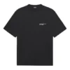 Balenciaga SS21 da uomo, maniche corte, logo ricamato, nero 641675TKV861070
