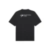 Balenciaga SS21 da uomo, maniche corte, logo ricamato, nero 641675TKV861070