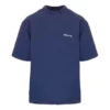 Balenciaga SS21 Retro a maniche corte da uomo, blu 612966TJV874866