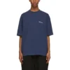 Balenciaga SS21 Retro a maniche corte da uomo, blu 612966TJV874866