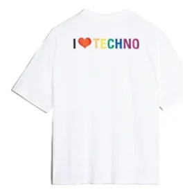 Balenciaga Tech da uomo a maniche corte, bianco 556133TDV209000 Balenciaga Tech da uomo a maniche corte, bianco 556133TDV209000