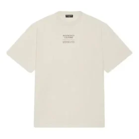 Balenciaga Uomo FW21 con stampa alfabetica a maniche corte beige 651795TJV909054 Balenciaga Uomo FW21 con stampa alfabetica a maniche corte beige 651795TJV909054