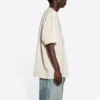 Balenciaga Uomo FW21 con stampa alfabetica a maniche corte beige 651795TJV909054