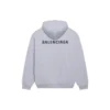 Balenciaga Uomo FW21 con stampa logo, maniche lunghe, grigio 600583TIV841167