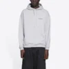 Balenciaga Uomo FW21 con stampa logo, maniche lunghe, grigio 600583TIV841167