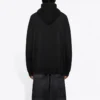Balenciaga Uomo SS21 a maniche lunghe con stampa alfabetica, nero 570811TJVL61070