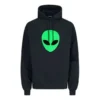 Balenciaga Uomo SS21 Alien con logo stampato, stampa spessa, classico nero 641679TJV959113