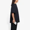 Balenciaga Uomo SS21 con stampa a motivi, giacca a maniche corte e collo rotondo, nera 651795TKV771070