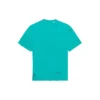 Balenciaga Uomo SS21 con stampa alfabetica, maniche corte, collo rotondo e fori, verde 651795TKVB84661